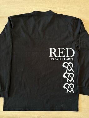 Playboi Carti Sicksid Whole Lotta Red T-Shirt Long Sleeve Opium WLR Large